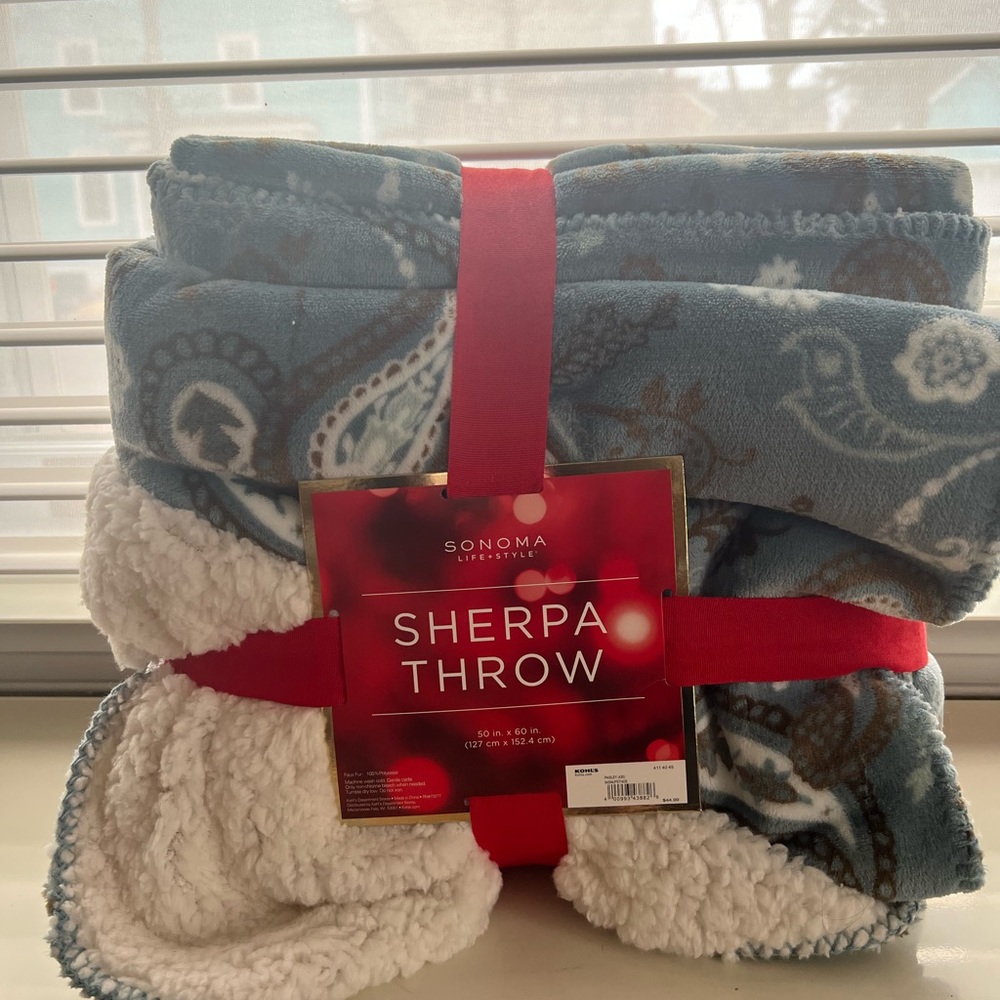 Sherpa throw blanket